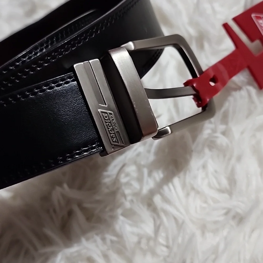 Dickies Brand New Men's Black Leather Belt